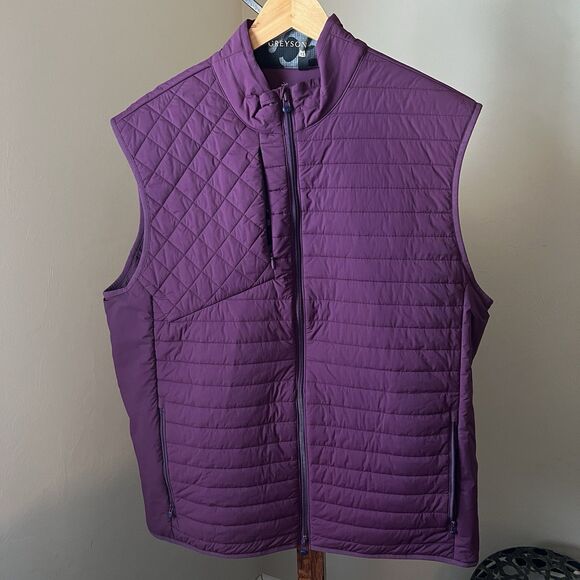 Greyson Vest Mens XL Yukon Ultralight Puffer Quilted Purple - Picture 4 of 11